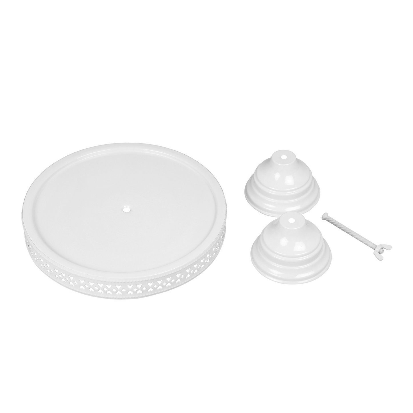 Anushka Metals Pedestal Cake Stand (13" Top Diameter x 6.5" Height)