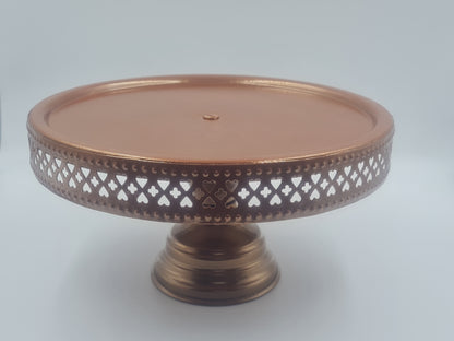 Anushka Metals Pedestal Cake Stand (9" Top Diameter x 5" Height)