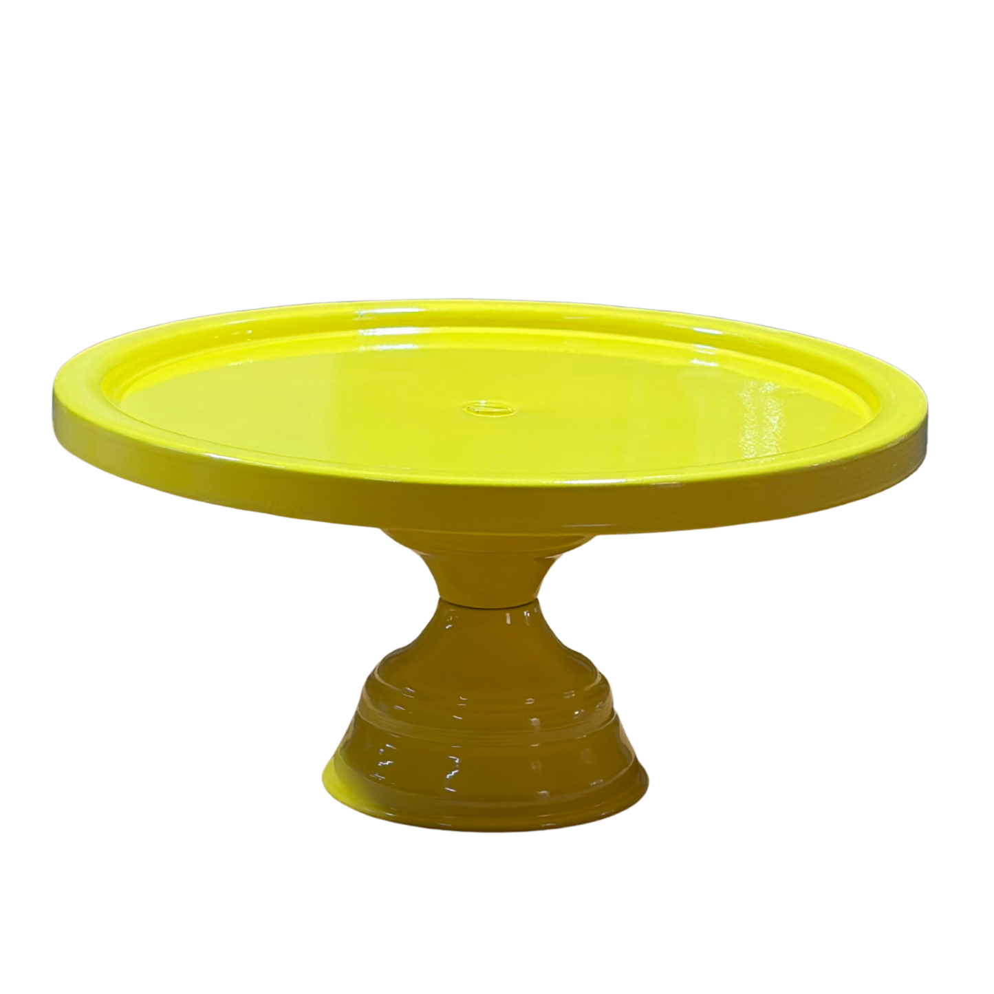 Anushka Metals Yellow Metal Cake Stand Pedestal | Round Non-Revolving 9" Diameter by 5" Height Dessert Display | Sturdy Cake Holder for Birthday, Wedding, Anniversary & Party Decor