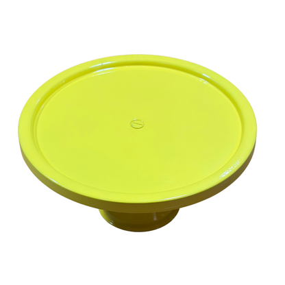 Anushka Metals Yellow Metal Cake Stand Pedestal | Round Non-Revolving 9" Diameter by 5" Height Dessert Display | Sturdy Cake Holder for Birthday, Wedding, Anniversary & Party Decor