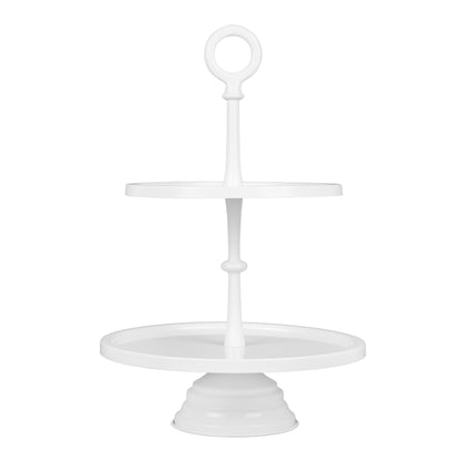 Anushka Metals 2-Tier Cupcake Server Stand (17.5 Inch Height)