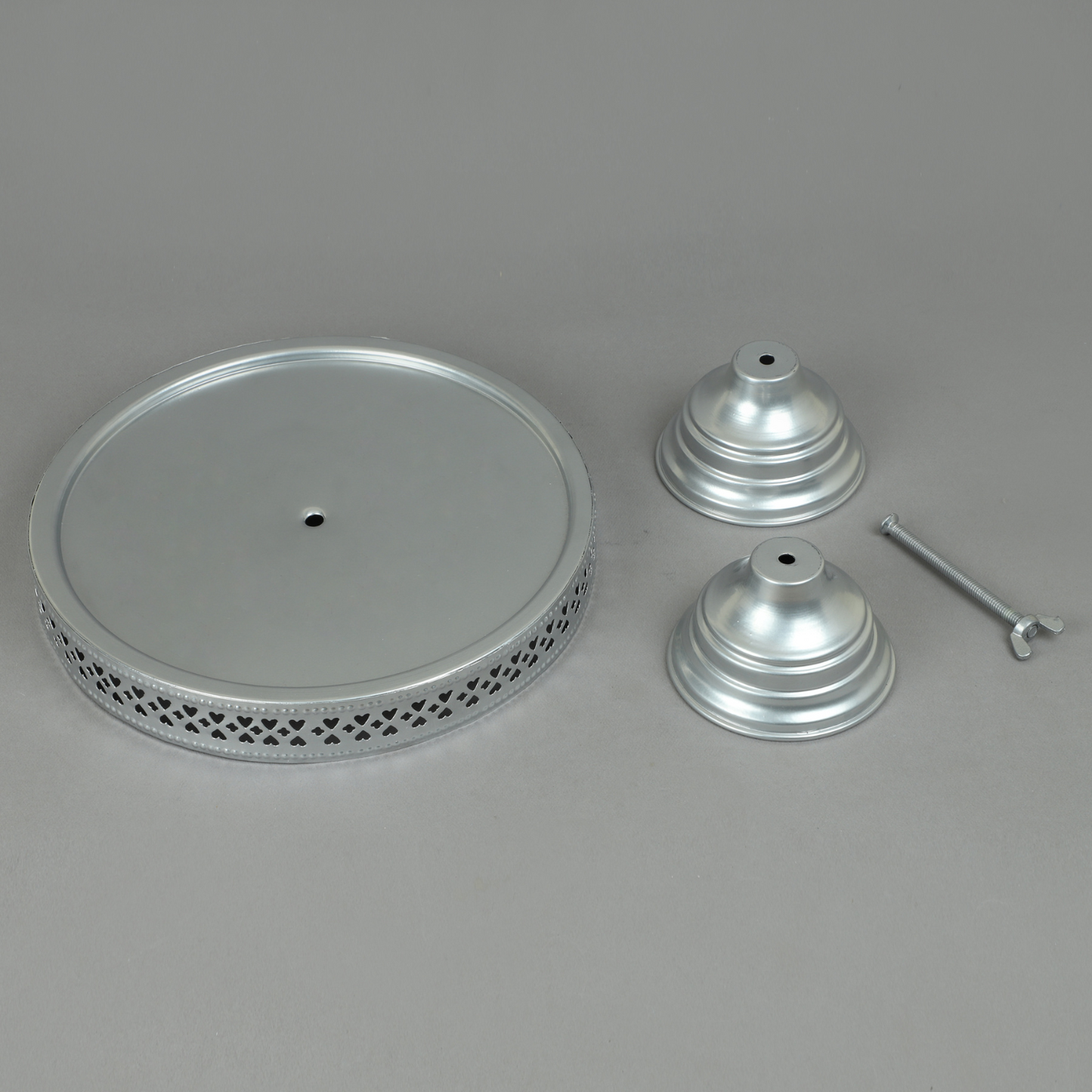 Anushka Metals Pedestal Cake Stand (9" Top Diameter x 5" Height)