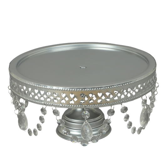 Anushka Metals Pedestal Cake Stand (9" Top Diameter x 5" Height)