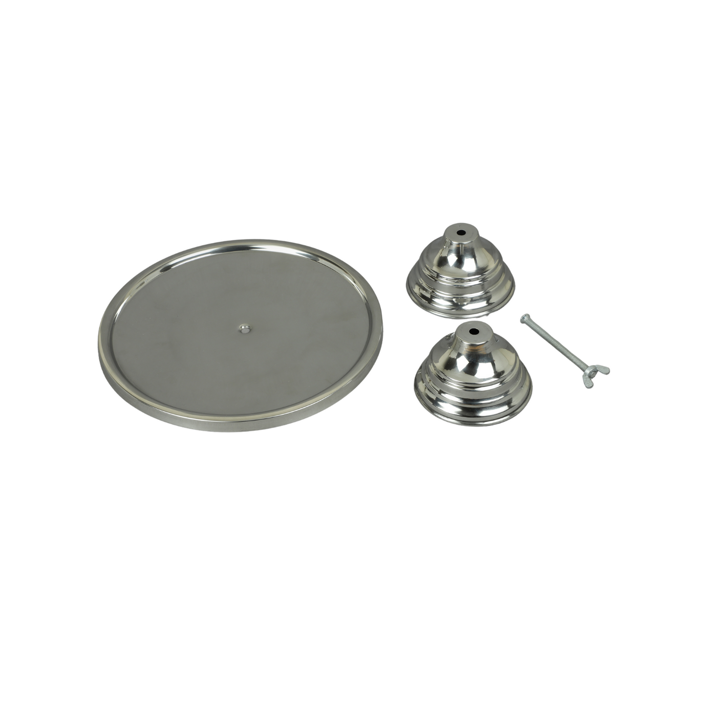 Anushka Metals Pedestal Cake Stand (9" Top Diameter x 5" Height)